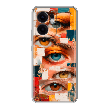 Силиконовый чехол на OPPO Reno13 F с принтом Модный принт