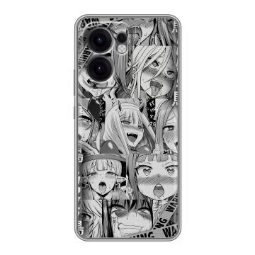 Силиконовый чехол на OPPO Reno13 F с принтом Ahegao Ахегао Аниме