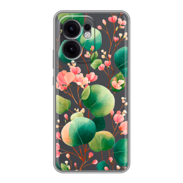 Силиконовый чехол на OPPO Reno13 F с принтом женский