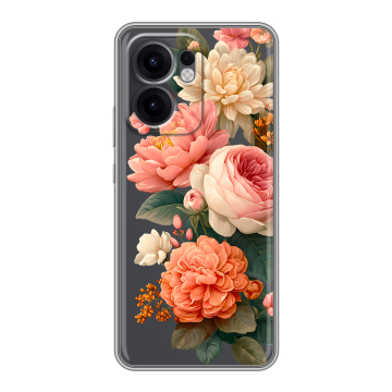 Силиконовый чехол на OPPO Reno13 F с принтом цветы