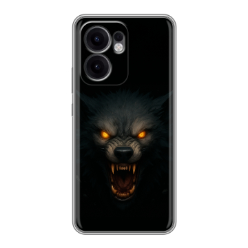 Силиконовый чехол на OPPO Reno13 F с принтом Волк