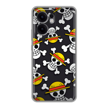 Силиконовый чехол на OPPO Reno13 F с принтом One Piece Ван Пис