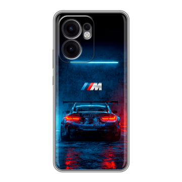 Силиконовый чехол на OPPO Reno13 F с принтом BMW БМВ Силиконовый чехол на OPPO Reno13 F с принтом BMW БМВ