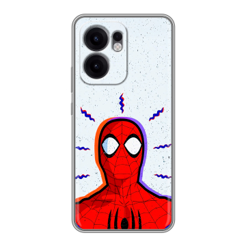 Силиконовый чехол на OPPO Reno13 F с принтом Spiderman Человек паук