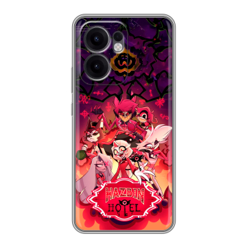 Силиконовый чехол на OPPO Reno13 F с принтом Hazbin Hotel Отель Хазбин Силиконовый чехол на OPPO Reno13 F с принтом Hazbin Hotel Отель Хазбин