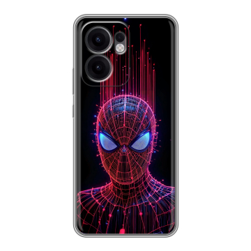 Силиконовый чехол на OPPO Reno13 F с принтом Spiderman Человек паук Силиконовый чехол на OPPO Reno13 F с принтом Spiderman Человек паук