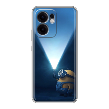 Силиконовый чехол на OPPO Reno13 F с принтом Миньоны Силиконовый чехол на OPPO Reno13 F с принтом Миньоны