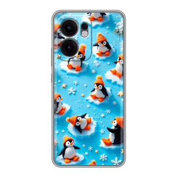 Силиконовый чехол на OPPO Reno13 F с принтом Новый год