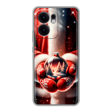 Силиконовый чехол на OPPO Reno13 F с принтом Новый год