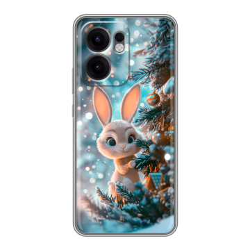 Силиконовый чехол на OPPO Reno13 F с принтом Новый год