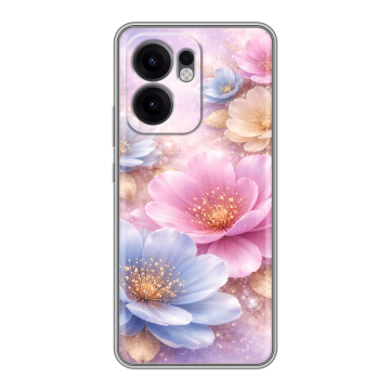 Силиконовый чехол на OPPO Reno13 F с принтом женский