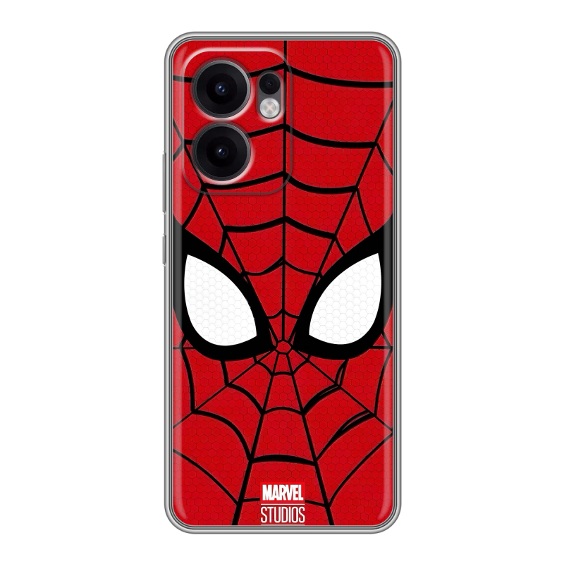 Силиконовый чехол на OPPO Reno13 F с принтом человек паук spiderman Силиконовый чехол на OPPO Reno13 F с принтом человек паук spiderman