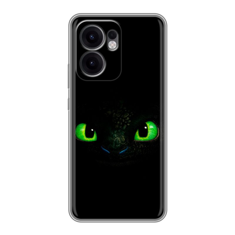 Силиконовый чехол на OPPO Reno13 F с принтом Как приручить дракона Силиконовый чехол на OPPO Reno13 F с принтом Как приручить дракона