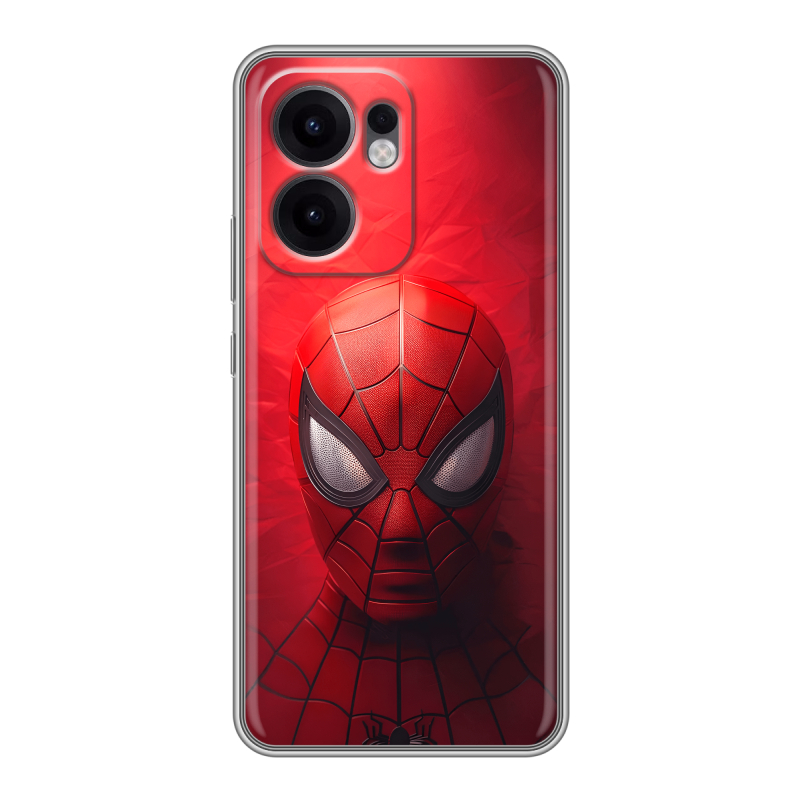 Силиконовый чехол на OPPO Reno13 F с принтом Spiderman Человек паук Силиконовый чехол на OPPO Reno13 F с принтом Spiderman Человек паук