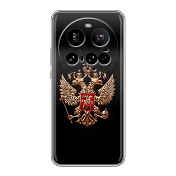 Силиконовый чехол на Xiaomi 15 Ultra с принтом Герб России