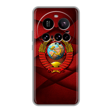 Силиконовый чехол на Xiaomi 15 Ultra с принтом Герб СССР
