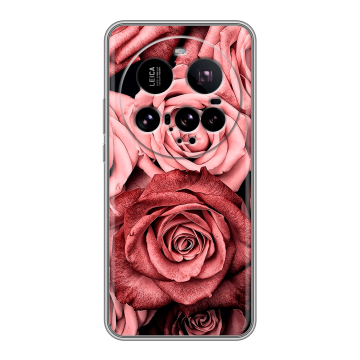 Силиконовый чехол на Xiaomi 15 Ultra с принтом Цветы розы