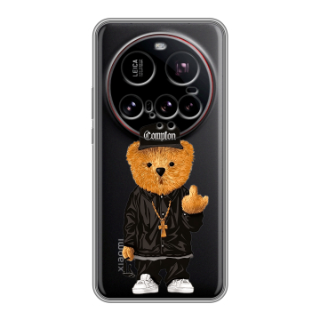Силиконовый чехол на Xiaomi 15 Ultra с принтом Мишка
