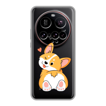 Силиконовый чехол на Xiaomi 15 Ultra с принтом Корги