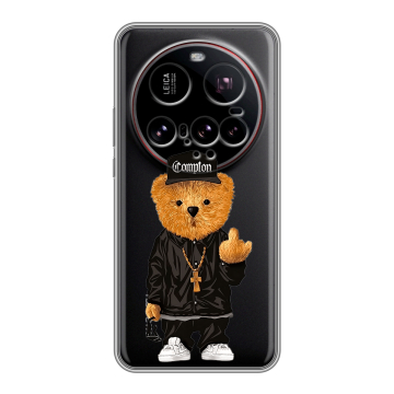 Силиконовый чехол на Xiaomi 15 Ultra с принтом Плюшевый медведь