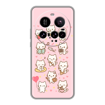Силиконовый чехол на Xiaomi 15 Ultra с принтом Hello Kitty Хелоу Кити