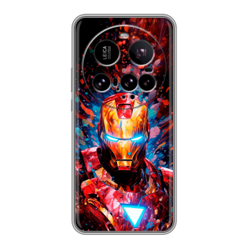 Силиконовый чехол на Xiaomi 15 Ultra с принтом Железный человек Ironman