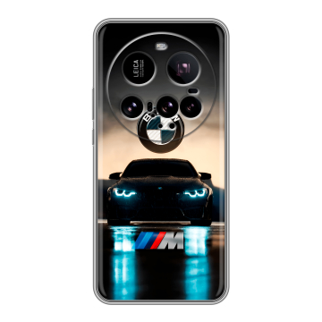 Силиконовый чехол на Xiaomi 15 Ultra с принтом БМВ BMW Силиконовый чехол на Xiaomi 15 Ultra с принтом БМВ BMW