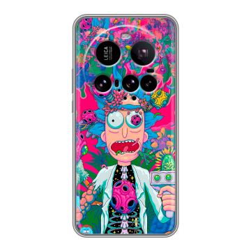 Силиконовый чехол на Xiaomi 15 Ultra с принтом Рик и Морти Rick Morty