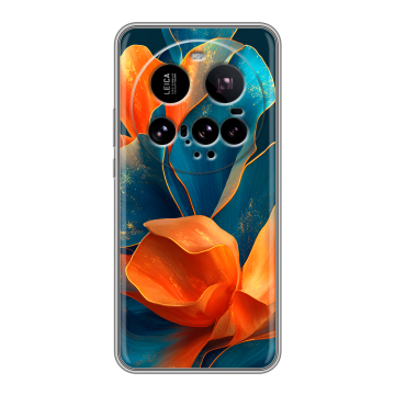 Силиконовый чехол на Xiaomi 15 Ultra с принтом Цветы