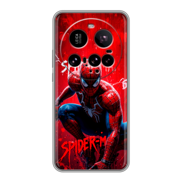 Силиконовый чехол на Xiaomi 15 Ultra с принтом Spiderman Человек паук Силиконовый чехол на Xiaomi 15 Ultra с принтом Spiderman Человек паук