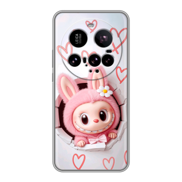 Силиконовый чехол на Xiaomi 15 Ultra с принтом Labubu Лабубу Силиконовый чехол на Xiaomi 15 Ultra с принтом Labubu Лабубу