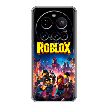 Силиконовый чехол на Xiaomi 15 Ultra с принтом Roblox Роблокс