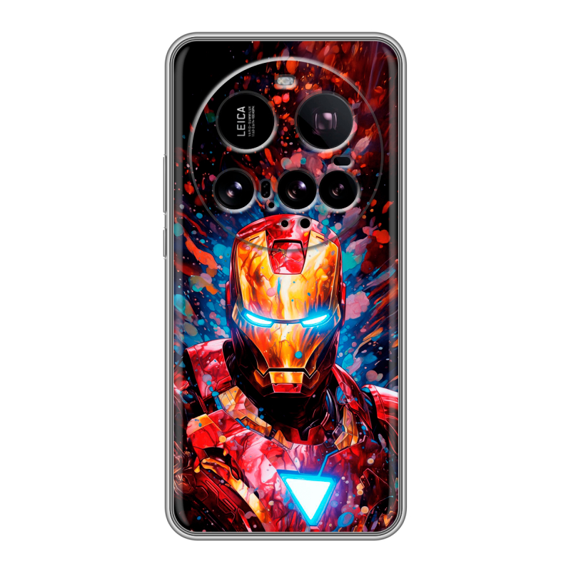 Силиконовый чехол на Xiaomi 15 Ultra с принтом Железный человек Ironman Силиконовый чехол на Xiaomi 15 Ultra с принтом Железный человек Ironman