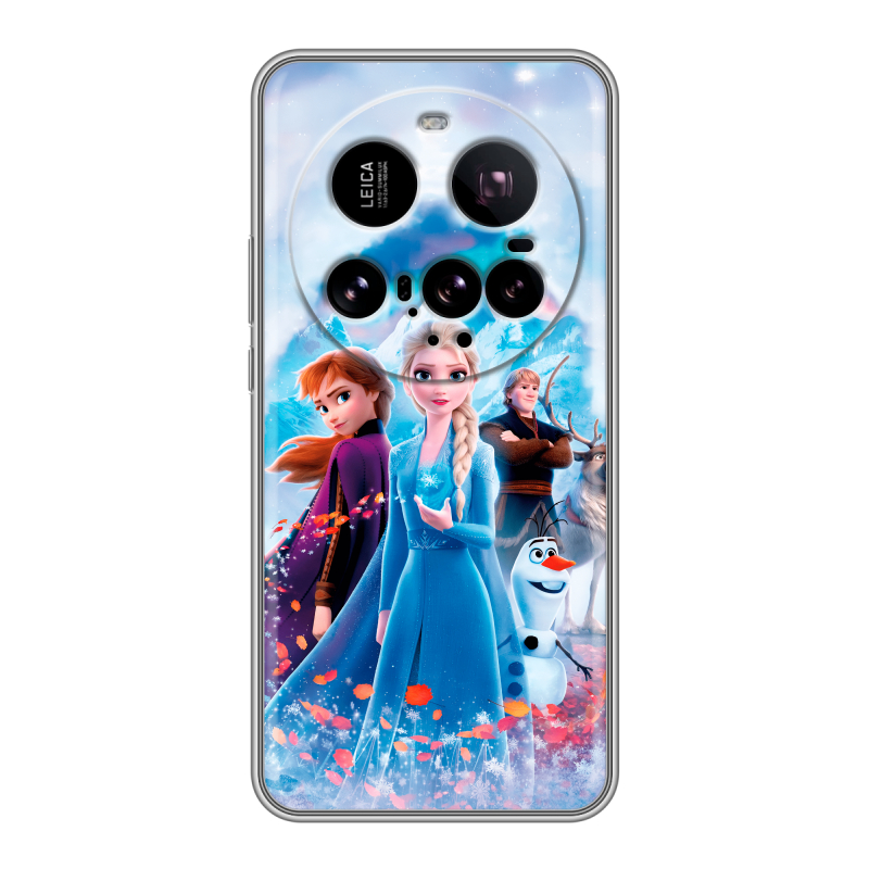 Силиконовый чехол на Xiaomi 15 Ultra с принтом Холодное сердце Frozen Силиконовый чехол на Xiaomi 15 Ultra с принтом Холодное сердце Frozen