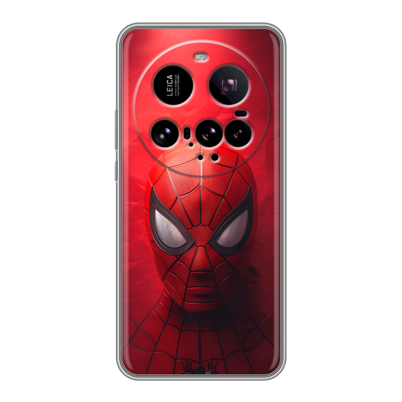 Силиконовый чехол на Xiaomi 15 Ultra с принтом Spiderman Человек паук Силиконовый чехол на Xiaomi 15 Ultra с принтом Spiderman Человек паук