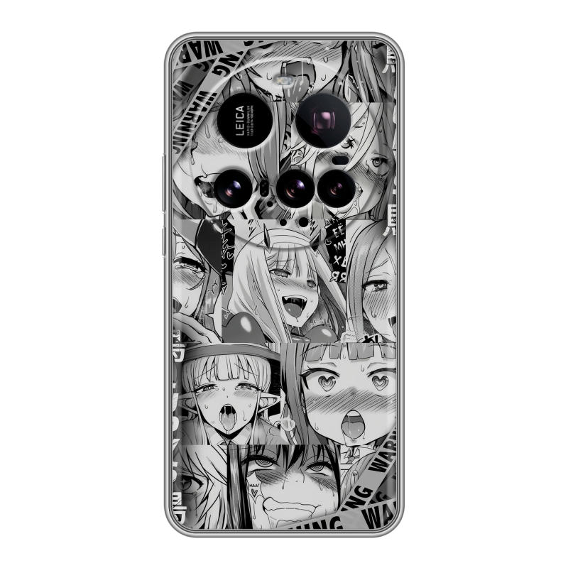 Силиконовый чехол на Xiaomi 15 Ultra с принтом Ahegao Ахегао Аниме Силиконовый чехол на Xiaomi 15 Ultra с принтом Ahegao Ахегао Аниме