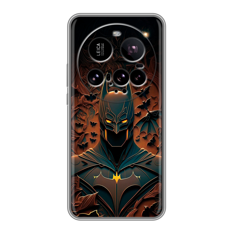 Силиконовый чехол на Xiaomi 15 Ultra с принтом Batman Бэтмен Силиконовый чехол на Xiaomi 15 Ultra с принтом Batman Бэтмен