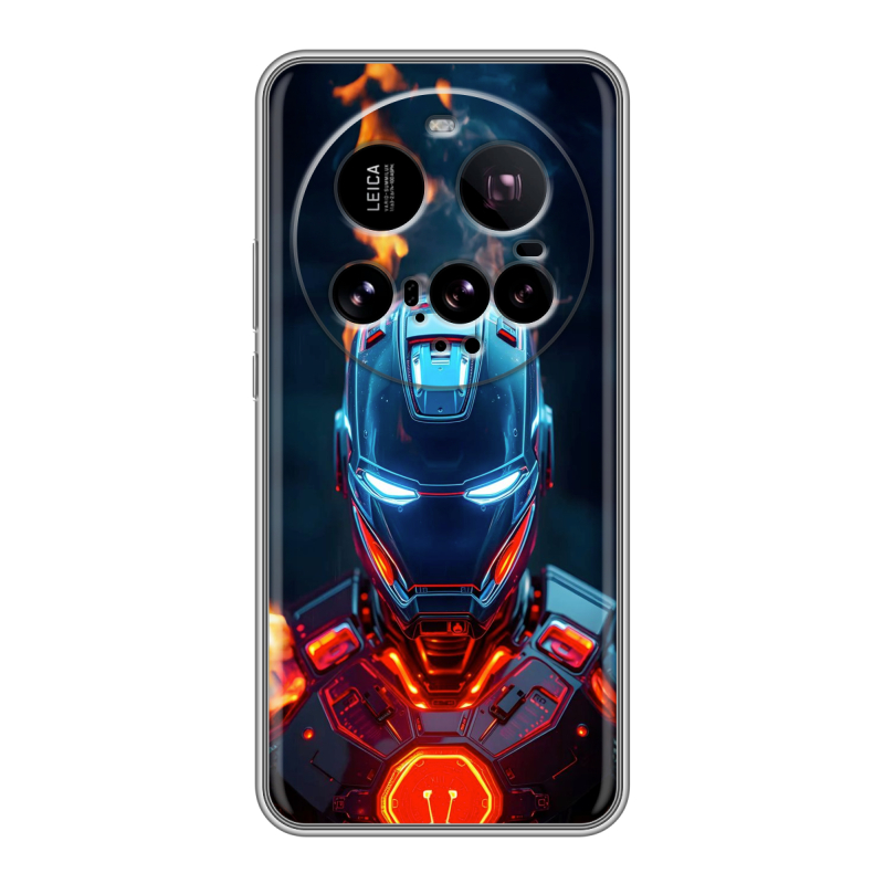Силиконовый чехол на Xiaomi 15 Ultra с принтом IronMan Железный человек Силиконовый чехол на Xiaomi 15 Ultra с принтом IronMan Железный человек
