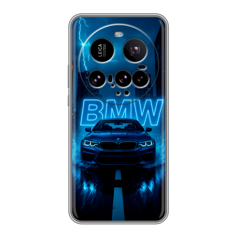 Силиконовый чехол на Xiaomi 15 Ultra с принтом BMW БМВ Силиконовый чехол на Xiaomi 15 Ultra с принтом BMW БМВ