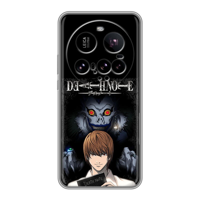 Силиконовый чехол на Xiaomi 15 Ultra с принтом Death note Тетрадь смерти Силиконовый чехол на Xiaomi 15 Ultra с принтом Death note Тетрадь смерти