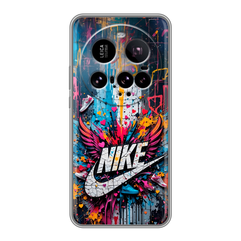Силиконовый чехол на Xiaomi 15 Ultra с принтом Nike Найк Силиконовый чехол на Xiaomi 15 Ultra с принтом Nike Найк
