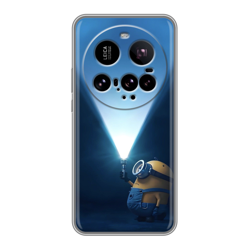 Силиконовый чехол на Xiaomi 15 Ultra с принтом Миньоны Силиконовый чехол на Xiaomi 15 Ultra с принтом Миньоны