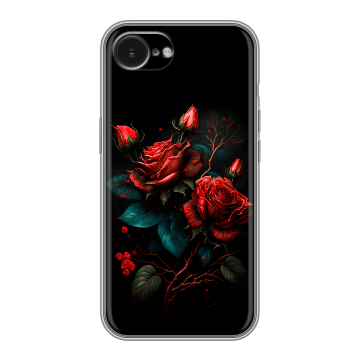Силиконовый чехол на Iphone 16e с принтом Розы красные Силиконовый чехол на Iphone 16e с принтом Розы красные