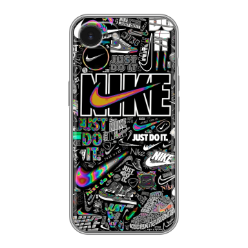 Силиконовый чехол на Iphone 16e с принтом Найк