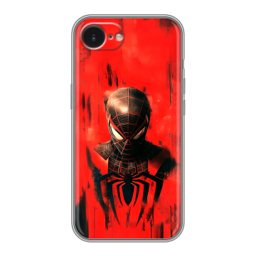 Силиконовый чехол на Iphone 16e с принтом человек паук spiderman