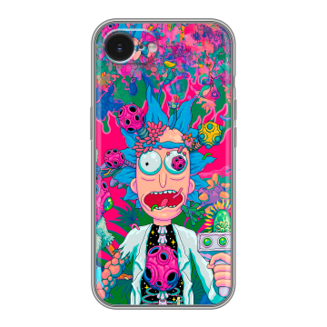 Силиконовый чехол на Iphone 16e с принтом Рик и Морти Rick Morty