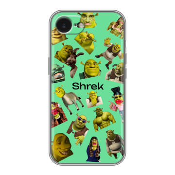 Силиконовый чехол на Iphone 16e с принтом Шрек Shrek Силиконовый чехол на Iphone 16e с принтом Шрек Shrek