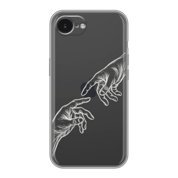 Силиконовый чехол на Iphone 16e с принтом Сотворение мира Силиконовый чехол на Iphone 16e с принтом Сотворение мира