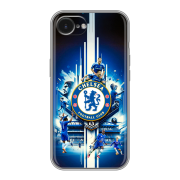 Силиконовый чехол на Iphone 16e с принтом Chelsea Челси Силиконовый чехол на Iphone 16e с принтом Chelsea Челси