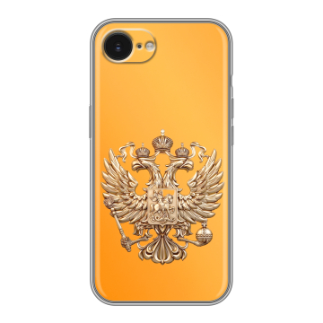 Силиконовый чехол на Iphone 16e с принтом Герб Флаг России Силиконовый чехол на Iphone 16e с принтом Герб Флаг России